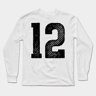 Rough Number 12 Long Sleeve T-Shirt